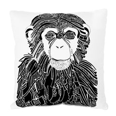 Chimp Throw Pillow